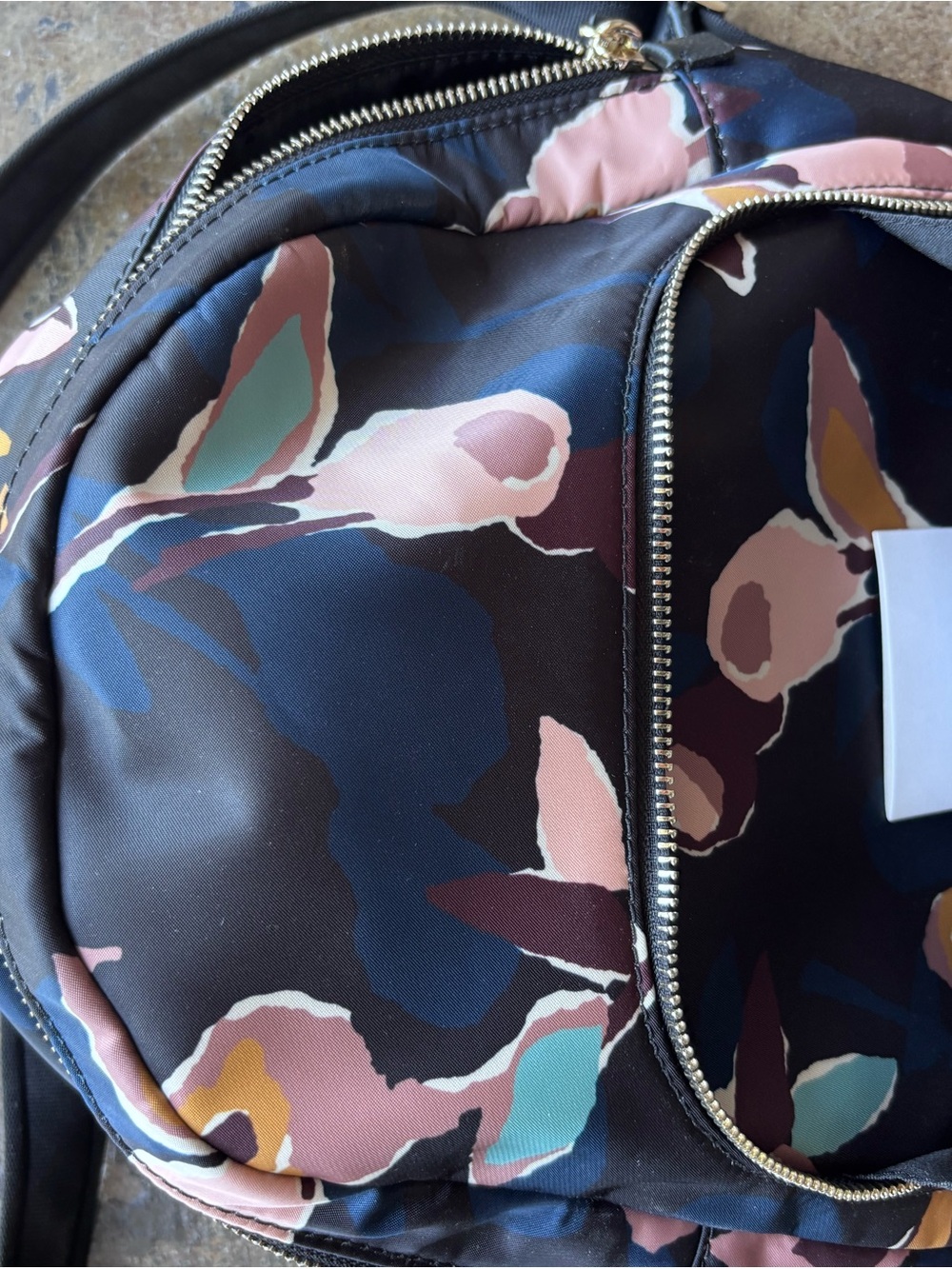 Kate Spade Floral Navy Mini Backpack - Picture 3 of 5